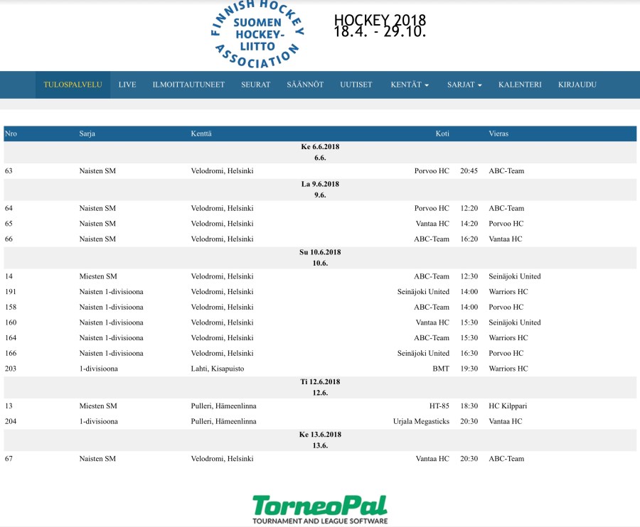 Match Schedule